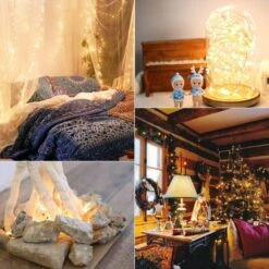 Feux De Fée USB RUICHEN 33 Ft 100 LED Feux De Fée Avec Interrupteur Marche / Arrêt, Feux De Noël En Fil D'argent étanche Pour La Chambre De Mariage Avec Des Artisanat De Plafond De Mur (blanc Chaud) -Oui || N/A || pearhead 71iyWvuyCL. AC SL1000