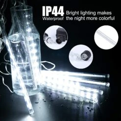 Meteor Shower Lights Outdoor, 16 Pouces 10 Tubes 360 LED Snowfall Lights, Meteor Waterproof Christmas Lights Outdoor, Hanging Falling Rain Lights For Tree Bushes Décoration De Noël, Blanc -Oui || N/A || pearhead 71jOeCPbt2L. AC SL1500