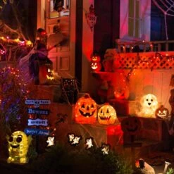 Orange Lumières Halloween Guirlandes 19ft 70 LED C5 Lumières De Noël Lumières D'Halloween Branchez Pour Intérieur Et Extérieur Utilisation, UL Certifié Parfait Pour Halloween, Thanksgiving, Et Décor De Noël -Oui || N/A || pearhead 71kWxY54HIL. AC SL1000