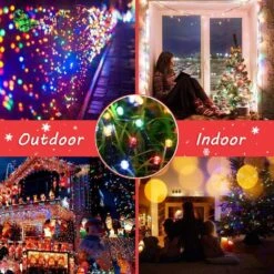 Lumières De Noël En Plein Air, 105FT 300 LED Lumières D'arbre De Noël En Intérieur Avec 8 Modes, Prise De Bout En Bout, Certifiée UL, Lumières De Cordes étanches Pour Les Décorations D'arbres De Noël Garden Party ( Multicolore ) -Oui || N/A || pearhead 71l yKb8xdL. AC SL1000
