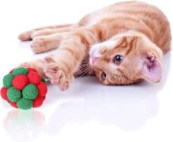 6 Pièces De Noël Chat Jouet Boules Avec Cloche, 2 Tailles Doux Fuzzy Cat Ball Jouet Coloré Construit En Bell Chaton Jouet Interactive Chat Jouets Pour Chats Et Chatons -Oui || N/A || pearhead 71l0 NC7lL. AC SL1500