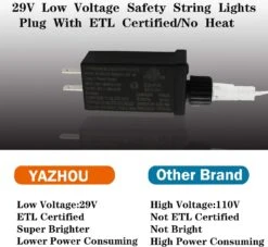 YAOZHOU Rose Décorations De Noël Cordes Lumières, Intérieur Extérieur IP44 Étanche 66Ft 200LED 8 Modes Rose Fée Décor Lumières Pour La Saint-Valentin, Halloween,Vacances, Fête,Mariage,Jardin,Tree Décor 10 YAOZHOU Rose Décorations De Noël Cordes Lumières, Intérieur Extérieur IP44 Étanche 66Ft 200LED 8 Modes Rose Fée Décor Lumières Pour La Saint-Valentin, Halloween,Vacances, Fête,Mariage,Jardin,Tree Décor -Oui || N/A || pearhead 71m3RgROzL. AC SL1500