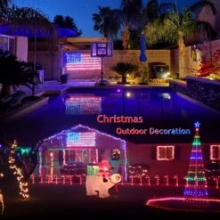 Lumières De Chaîne De Drapeau Américain Avec 420 LED Super Brillantes, Pour Le Jour De L'indépendance, Le 4 Juillet, Le Jour Du Souvenir, Le Jour Des Anciens Combattants, Les Décorations De Noël. Lampe De Drapeau LED USA étanche Pour Cour, Décoration Extérieure Pour Jardin -Oui || N/A || pearhead 71m8c7cbzmL. AC SL1500