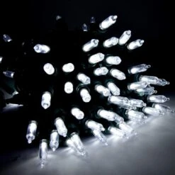 Lumières LED De Noël Holiday Essence, 100 Lumières Blanches Fraîches Pour Une Utilisation Décorative Intérieure Et Extérieure, Décoration Des Vacances Et Des Arbres, Décorations D'éclairage Suspendues En Patio, Fil Vert, 26,9 Pi, Certifié UL -Oui || N/A || pearhead 71mRLZuFRLL. AC SL1500