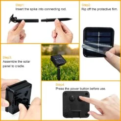 Micacorn Solar String Light Garden, Blossom Solar Powered Fairy Lights 23ft 8 Modes 50 LED Waterproof Flower String Lights Pour Mariage En Plein Air Fête De Noël Décorations De Vacances 14 Micacorn Solar String Light Garden, Blossom Solar Powered Fairy Lights 23ft 8 Modes 50 LED Waterproof Flower String Lights Pour Mariage En Plein Air Fête De Noël Décorations De Vacances -Oui || N/A || pearhead 71mr5MNIiL. AC SL1500