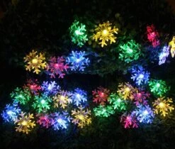 Ingree Solaire De Noël Fée Chaîne Lumières 20 Ft 30 LED 8 Modes Solaire Flocon De Neige Extérieur Étanche Alimenté Chaîne Lumières Pour Jardin Patio Cour Maison Arbre De Noël Parties(Multicolor) -Oui || N/A || pearhead 71msMN2HyML. AC SL1177