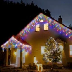 Janches 304 LED Lumières Solaires De Noël, Lumières Multicolores En Extérieur En Glaçons, 8 Modes Lumières étanches Solaires Pour Arbres De Noël Jardin De Jardin De Mariage Maison à Oreilles Décorations Sur Toit -Oui || N/A || pearhead 71nmv29405L. AC SL1500