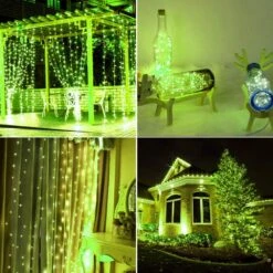 Lumières Solaires étanches Extérieures, 2 Paquets Chacune 72FT 200 LEDs Lumières Fées à énergie Solaire, Décoration Feux En Cuivre Avec 8 Modes Pour Arbres à Cour De Patio Décor De Fête De Mariage De Noël ( Vert ) -Oui || N/A || pearhead 71oNItgpLbL. AC SL1000