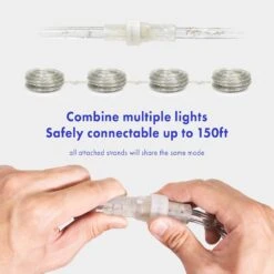 Ouest Ivoire 288LEDs, 25ft Bleu LED Corde Lumière W/ 8 Mode 1/2" Épais, Contrôleur Connectable Extérieur Permanent Imperméable Accent Éclairage Extérieur, ETL Certifié, Vacances Noël Backyard Décor 14 Ouest Ivoire 288LEDs, 25ft Bleu LED Corde Lumière W/ 8 Mode 1/2" Épais, Contrôleur Connectable Extérieur Permanent Imperméable Accent Éclairage Extérieur, ETL Certifié, Vacances Noël Backyard Décor -Oui || N/A || pearhead 71oUTOMcsdL. AC SL1500