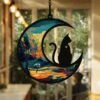 Personnalisé Cat Loss Sympathy Gift Cat Suncatcher Memorial Ornament Avec Nom Date Cat Breeds Suncatcher, Pet Loss Suncatcher, Cadeaux Pour Les Amoureux Des Chats, Noël Chat Ornement Fenêtre Hangings 2 Personnalisé Cat Loss Sympathy Gift Cat Suncatcher Memorial Ornament Avec Nom Date Cat Breeds Suncatcher, Pet Loss Suncatcher, Cadeaux Pour Les Amoureux Des Chats, Noël Chat Ornement Fenêtre Hangings -Oui || N/A || pearhead 71oWaK8PWaL. AC SL1500