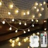 Feux De Corde à LED à Piles, 2 -Pack Total 52FT 120LEDs - Chaque 26FT 60LEDs 8 Mode étanche Feux De Fée De Noël Avec Télécommande Pour La Décoration De Fête De Mariage De Jardin De Chambre à Coucher -Oui || N/A || pearhead 71oqH5lvRHL. AC SL1500