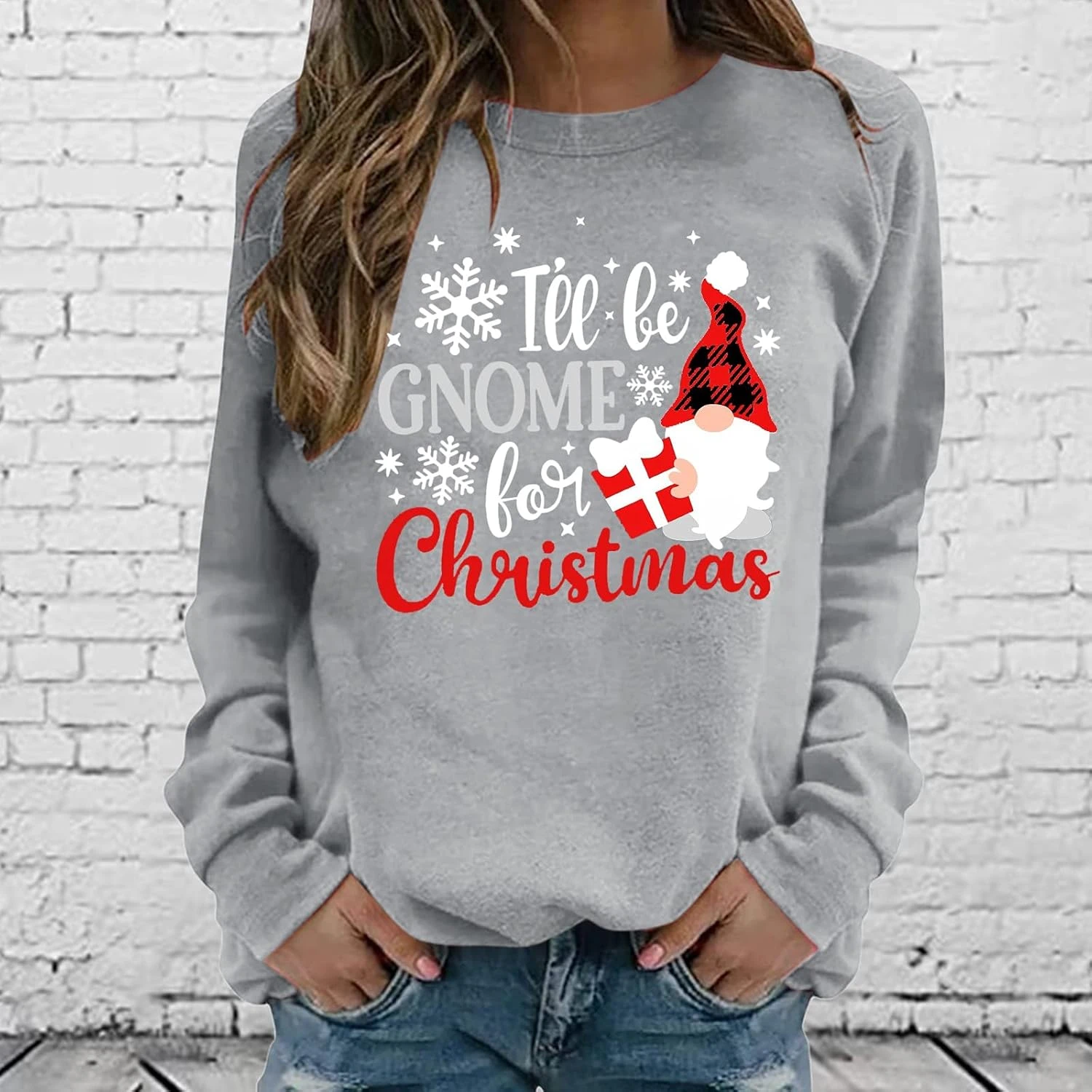Ugly Pull De Noël Pour Femmes Crew Neck À Manches Longues Tops Plus Taille Drôle Imprimé Pulls De Noël Vacances Sweatshirts 4 Ugly Pull De Noël Pour Femmes Crew Neck À Manches Longues Tops Plus Taille Drôle Imprimé Pulls De Noël Vacances Sweatshirts - Image 2