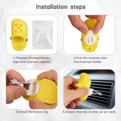 ZJCAHXJ 4 Pack Mignon Chaussure Voiture Air Freshener Vent Clips Avec 4PCS Recharges Solide Parfum Remplacement Pads Voiture Parfum Clip Voiture Intérieur Décor Accessoires Pour Hommes/Femmes, Meilleur Gife Pour Noël, Halloween -Oui || N/A || pearhead 71pcOK8c9KL. AC SL1500