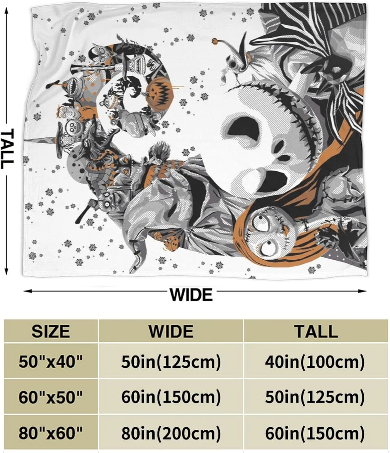 Ultra Doux Jack De Noël Jet Couverture Chaud Lit Flanelle Couvertures Pour Voyager Camping Canapé Chambre Salon Décor Cadeaux 50"x40 & #34 5 Ultra Doux Jack De Noël Jet Couverture Chaud Lit Flanelle Couvertures Pour Voyager Camping Canapé Chambre Salon Décor Cadeaux 50"x40 & #34 - Image 3