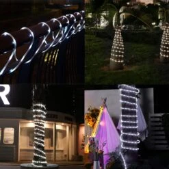 Lumières De Corde Solaire ICRGB Extérieur, 66FT 200 LED Solar String Light, Extérieur IP67 Imperméable 8 Modes Jardin Lumières De Noël Décoratif Pour Piscine Extérieure Mariage De Porche De Terrasse Noël -Oui || N/A || pearhead 71qjAgrU1UL. AC SL1500