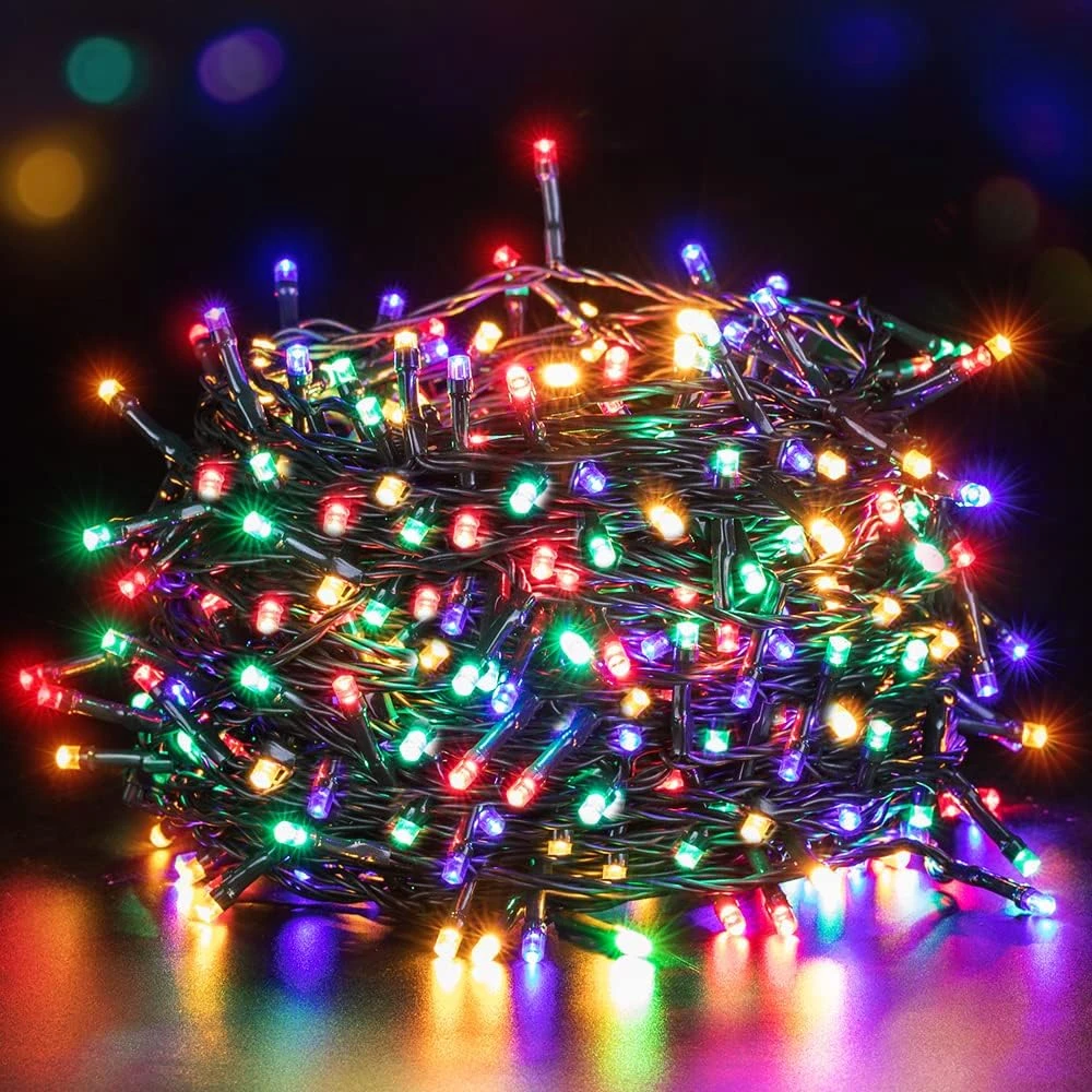 Quntis Batterie Fonctionné Lumières De Noël - 132FT 300LEDs Étanche Batterie String Lumières Extérieur Intérieur 8 Modes LED Arbre De Noël Lumières Avec Minuterie Décoration Pour Noël Arbre Garden Party - Multicolore 3 Quntis Batterie Fonctionné Lumières De Noël - 132FT 300LEDs Étanche Batterie String Lumières Extérieur Intérieur 8 Modes LED Arbre De Noël Lumières Avec Minuterie Décoration Pour Noël Arbre Garden Party - Multicolore