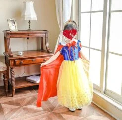 Filles Robe Princesse Costume Vêtements Anniversaire Fête Cosplay Vêtements De Noël Bowknot Bandeau Tiara Couronne -Oui || N/A || pearhead 71r1cc9LmJL. AC UL1017