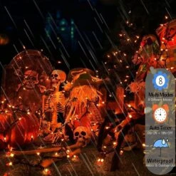 CARETHYS 2 Séries De 100 Compte Clair Fil Vert Halloween Lumière, Huit Modes, Orange & Violet Lumières Pour Intérieur Ou Extérieur Décorations De Noël, Batterie Alimenté 11 CARETHYS 2 Séries De 100 Compte Clair Fil Vert Halloween Lumière, Huit Modes, Orange & Violet Lumières Pour Intérieur Ou Extérieur Décorations De Noël, Batterie Alimenté -Oui || N/A || pearhead 71rJR0eKfFL. AC SL1200