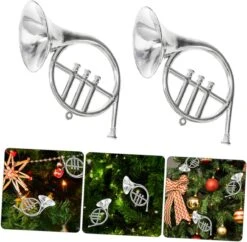 Artibetter 24 Pcs Instrument De Musique Modèle Mini Instruments Mini Décor De Noël Violon Ornements Pour Arbre De Noël Miniature Trompette Instruments Dollhouse Trompette Xmas Pendentif Modèle -Oui || N/A || pearhead 71ruknL3yBL. AC SL1265