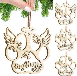 Noël Paw Ornement Pendentif Décoration - Chien Chat Et Neige Personnalisé Décoration Cadeau Pour Animaux Amoureux Navidad Nouvel An 2022 (cat Patte 1pcs)