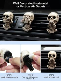 Crâne De Voiture Désodorisants Vent Clips Pour Halloween Voiture Accessoires, Goth Halloween Squelette Crâne De Voiture Décor Intérieur, Horreur Air Vent Clips Voiture Accessoires Pour Hommes Femmes, Mignon Crânes De Noël Halloween Cadeaux Avec Aromathérapie Tablettes -Oui || N/A || pearhead 71s1kbas5dL. AC SL1500