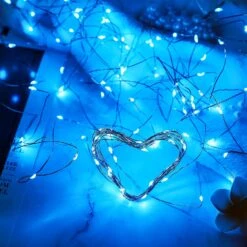 BINZET Blue Solar Fairy Lights, 2Pack 33Ft 100LEDs Waterproof Decorative Copper Wire Solar String Lights Outdoor Pour Fête, Patio, Jardin, Porte, Cour, Mariage, Noël -Oui || N/A || pearhead 71sIFobwSLL. AC SL1500