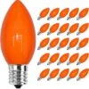 SUNSGNE 25 Pack C9 Orange Outdoor Halloween Night Light Ampoules, C9 Lumières D'arbre De Noël Pour Indoor Outdoor Patio String Lights, E17/C9 Base Intermédiaire, 7 Watt, Céramique Orange -Oui || N/A || pearhead 71sKJ2Erv4L. AC SL1500