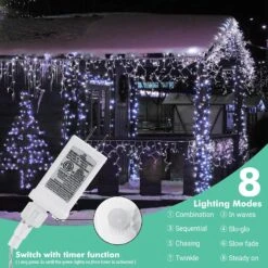 00ft 300 LED Lumières De Noël String Lights, Timer Function, 8 Modes, Basse Tension Intérieur Et Extérieur Fée Twinkle Lights Pour Noël, Maison, Jardin, Fête, Arbres, Décorations De La Saint-Valentin (White) -Oui || N/A || pearhead 71sbeB8CvSL. AC SL1500