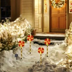 Menglo Noël Solaire Candy Cane Lumières Avec Flocon De Neige 4 Pack, 14.6 Dans LED Jardin Stake Paysage Path Lumière, Solaire Sidewalk Lumières De Noël Pour Extérieur Intérieur Xmas Party Jardin (Red) -Oui || N/A || pearhead 71st0syWWvL. AC SL1500
