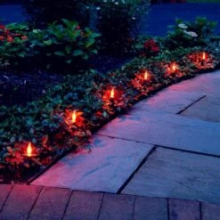 Flicker De Noël SUNSGNE Flicker Flame String Lights, 10Ft Amber Flame Lights Outdoor Patio Lights C7 Christmas String Lights For Outdoor Halloween Christmas Decoration - Green Wire -Oui || N/A || pearhead 71stCp5j26L. AC SL1000