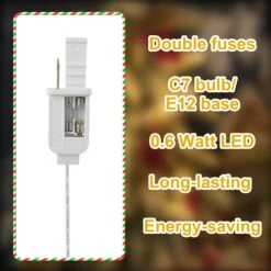 Cordon D'accessoires En Méon Avec Deux Ampoules LED, Lumière De L'artisanat De Noël à Moule Soufflé Avec Sortie Et Prise, Ampoule De Fusible De Rechange C7 Accessoires De Village De Noël Lumières De Chaîne Intérieure Blanche ( 1 Paquet ) 11 Cordon D'accessoires En Méon Avec Deux Ampoules LED, Lumière De L'artisanat De Noël à Moule Soufflé Avec Sortie Et Prise, Ampoule De Fusible De Rechange C7 Accessoires De Village De Noël Lumières De Chaîne Intérieure Blanche ( 1 Paquet ) -Oui || N/A || pearhead 71tbpRMJP6L. AC SL1500