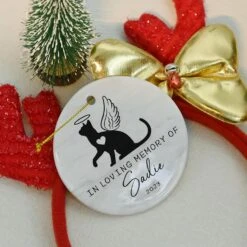 Ornements De Noël Mémorial Chat Personnalisés, Ornement Perte De Chat Jocidea, Cadeaux Mémoriaux Animaux Pour Chats, Cadeaux Sympathie Perte De Chat, Cadeaux Deuil Chat, Cadeau Souvenir Animal Chat - Cadeaux Perte Animaux -Oui || N/A || pearhead 71uHh8BE21L. AC SL1500