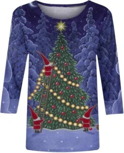 Chemises De Noël Pour Femmes 3/4 Manches Plus Taille Tops 2023 Drôle Laid Xmas Arbre Flocons De Neige Homme Imprimé Casual Blouse 12 Chemises De Noël Pour Femmes 3/4 Manches Plus Taille Tops 2023 Drôle Laid Xmas Arbre Flocons De Neige Homme Imprimé Casual Blouse -Oui || N/A || pearhead 71uTECcHL. AC UL1500