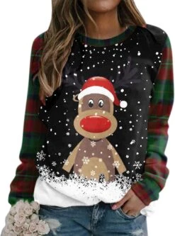 GREGG Femmes Sweatshirts De Noël Graphique Imprimer Chemises Lâche Automne Tops Crewneck Pullover À Manches Longues Casual Blouse -Oui || N/A || pearhead 71usT17x8GL. AC UL1500