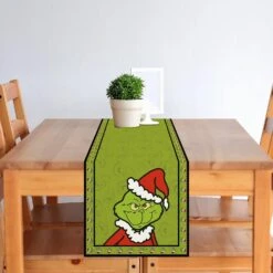 Lin Grinch Table Runner Merry Grinchmas Nappe Grinch Décorations De Noël Et Fournitures Pour Cuisine Maison Table-13×72'' -Oui || N/A || pearhead 71vaj9TxBGL. AC SL1500