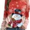 Pitauce Merry Christmas Sweatshirts Pour Femmes Noël Bonhomme De Neige Graphique Pull Sweatshirt Mignon Crewneck À Manches Longues Chemises Tops -Oui || N/A || pearhead 71vuUB5BcOL. AC UL1500