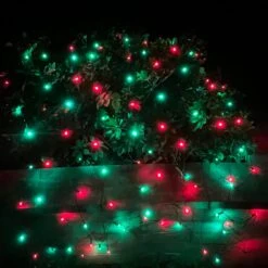 HISHINY LED Noël Net Lumières Décorations De Noël En Plein Air Lumières 5ftx5ft 100LED Fil Vert, Connectable Bush Mesh Net Lights String Pour Halloween Fête De Noël,Arbrisseau,Yard,Tree（Rouge Et Vert -Oui || N/A || pearhead 71w3wYB8xfL. AC SL1500