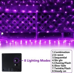 Solar Net Halloween Lights Violet, 204 LED Net Lights Extérieure Mesh Lights Fil Transparent, Solar Powered String Lights Pour Jardin, Cour, Buissons, Tronc, Décor De L'arbre De Noël-9.8ft X 6.6ft 12 Solar Net Halloween Lights Violet, 204 LED Net Lights Extérieure Mesh Lights Fil Transparent, Solar Powered String Lights Pour Jardin, Cour, Buissons, Tronc, Décor De L'arbre De Noël-9.8ft X 6.6ft -Oui || N/A || pearhead 71wJsOxpQL. AC SL1500