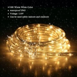 Lumières De Corde LED Tuanchuanrp 100Ft Extérieur, 110V Lumières De Chaîne Extérieures Imperméable, Idéal Pour Les Combles, Jardin Des Arrière-cours, Halloween, Décoration De Noël, Utilisation Extérieure Intérieure (blanc Chaud) -Oui || N/A || pearhead 71wXaXvI0dS. AC SL1200