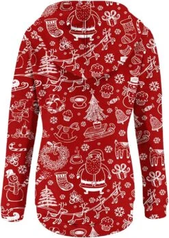Pitauce Joyeux Noël Hoodies Pour Femmes Bouton Down Reindeer Imprimé Tops À Manches Longues Pull Sweatshirts À Capuche Pullover -Oui || N/A || pearhead 71wh8LS33DL. AC UL1500