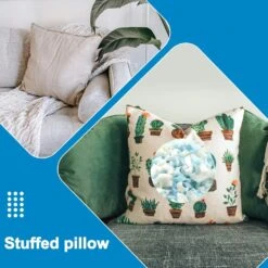 Jmuiiu 300g/10.58oz Bean Bag Filler Déchiqueté Mémoire Mousse Remplissage Remplissage Pour Oreillers, Bean Bag Chaises, Poupées, Canapés, Animaux Farcis De Noël, Artisanat -Oui || N/A || pearhead 71xTwrefyWL. AC SL1001