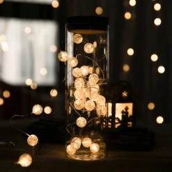 Lumières De Cordes HuTools Globe Pour Chambre à Coucher, Lumières De Noël Décoratives, Lumières De Boules De Crackle En Cristal 10Ft 30 LED Luminaires De Fées Fonctionnant à La Batterie Blanche Douce Parfait Pour La Décoration De La Saint-Valentin -Oui || N/A || pearhead 71y 6xmddmS. AC SL1500