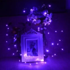 Feux De Corde Violette à Piles Abkshine 4pack, Feux De Fée LED Mini Violet Lumineux 50led, Feux D'Halloween à Piles, Feux De Brin Décoratifs De Noël Portables -Oui || N/A || pearhead 71yGxLu1EuL. AC SL1200