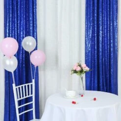 Oui || N/A || pearhead 7 Trlyc 2FT By 8FT Fathers'Day Royal Blue Sequin Rideau De Fond Pour La Fête De Mariage De Noël