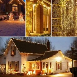 4-Pack 33FT 100 LED Fées Lumières Batterie Fonctionné Avec Télécommande Et Minuterie, Étanche Twinkle String Lumières Extérieur Intérieur 8 Modes Pour Chambre Dortoir DIY Fête De Noël Mariage Jardin Arbre (Warm White) -Oui || N/A || pearhead 71yighC2x3L. AC SL1200