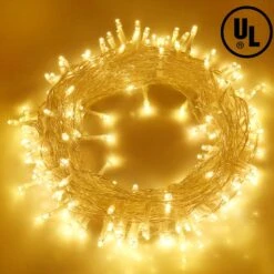 Lumières De Noël Blingstar 33ft 100 LED String Lights 30V Plug In Fairy Lights étanche 8 Modes Chaudes Blanches Fairy String Lights Pour Intérieur Chambre à Coucher Extérieure Fête De Mariage Patio Arbre De Noël -Oui || N/A || pearhead 71yo5zgvVnL. AC SL1500