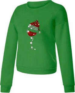 Femmes Fun Graphic Print Crewneck Pull Sweat Noël Halloween Lâche À Manches Longues Workout Y2K Chemise Tops -Oui || N/A || pearhead 71yrhvDhNWL. AC UL1500 1