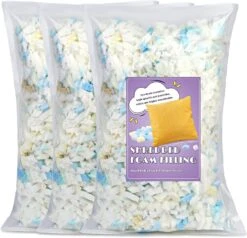 Jmuiiu 450g / 15.87oz Remplissage De Fourrage De Mousse De Mémoire Déchiquetée Remplissage De Remplacement Pour Oreillers, Chaises De Sac De Haricots, Poupées, Canapés, Animaux Rembourrés De Noël, Artisanat