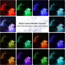 Lumières De Cordes De Noël RVB Lomotech, 98FT 300LED 16 Lumières De Noël Multicolores à Changement De Couleur Avec Télécommande, Prise En Plein Air Cordon Clair Pour Halloween, Noël, Fête, Décorations Pour La Maison -Oui || N/A || pearhead 71zOsVMeZSL. AC SL1500