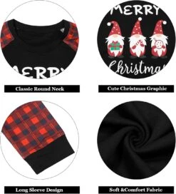 Sweats-shirts Joyeux Noël Pour Femmes Sweat-shirt De Noël Mignon à Manches Longues -Oui || N/A || pearhead 71zT5mkKJWL. AC UL1500